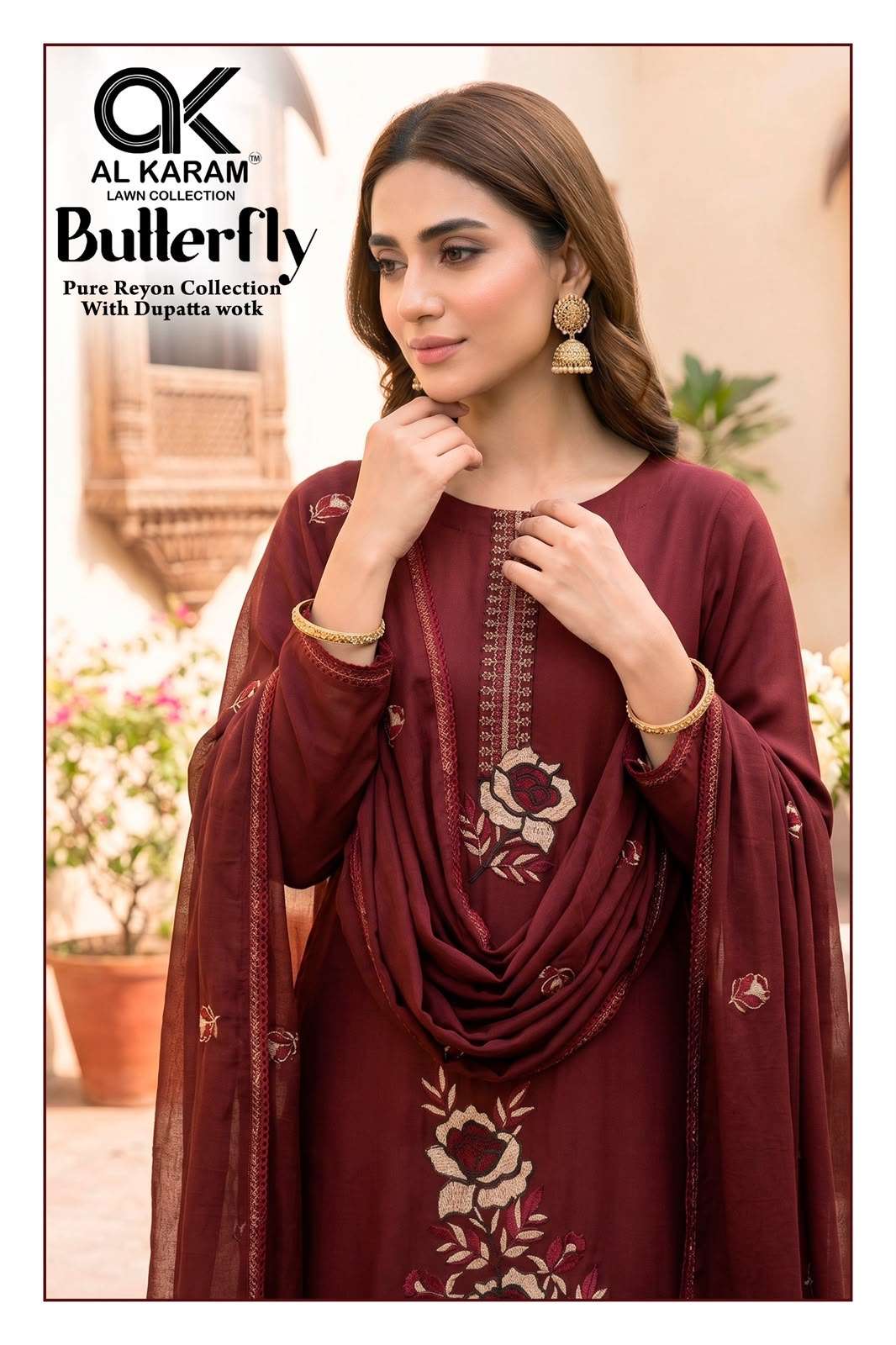 BUTTERFLY RAYON COLLECTION BY AL KARAM 